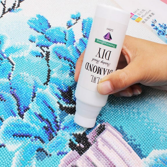 120ml 5D Diamond Drawing Sealer Glue ,DIY Conserver Sealant High Gloss Shine Effect Protective Fixative for Keep Accessories