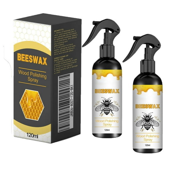 120ml Beeswax Furniture, 2025 New Natural Beeswax Care Spray & Natural Beeswax Care Spray & Restorer, Bees Wax Spray Furniture Polish For Wood Furniture