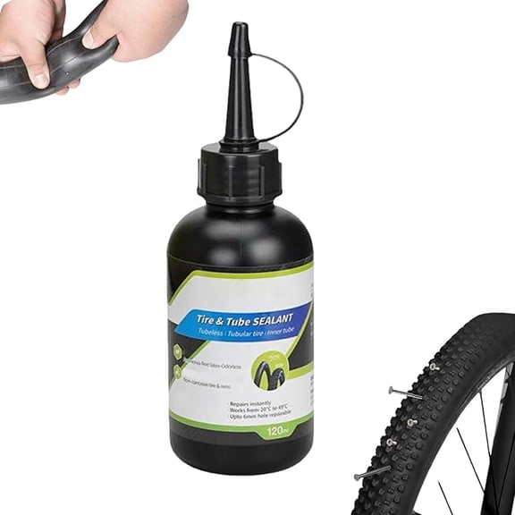120ml Bike Inner Tube Repair Sealant, Tire Puncture Repair Glue Liquid, Portable Slime Tire Sealant, Quick Repairs, for Motorcycle Electric Vehicle Cyclists Outdoor(1PC)