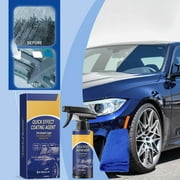120ml Car Coating Spray, Quick Effect Coating Agent, Car Scratch Wax Polish Spray Waterless Wash, Oil Film Emulsion Glass Cleaner