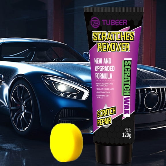 120ml Car Paint Scratch Repair Wax With Sponge Applicator Scratch Polish Paste Swirl Oxidation Remover Long Lasting Protection Automotive Paint Care