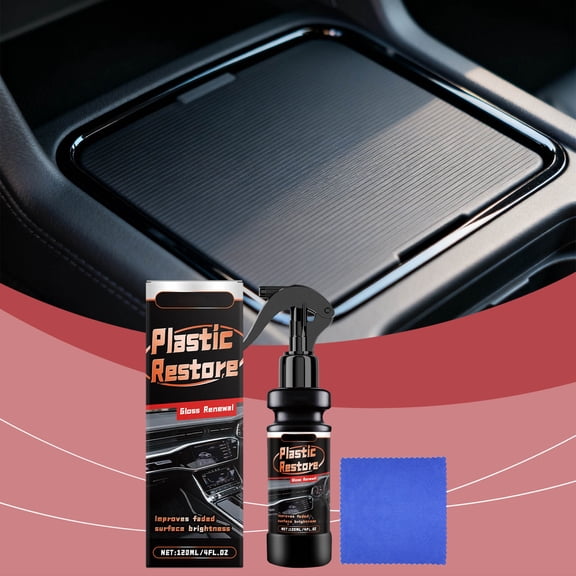 120ml Car Plastic Restoration And Repair Kit For Interior And Exterior Shine Renewals