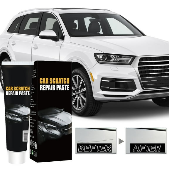 120ml Car Scratch Repair Wax Kit, Universal Auto Paint Light Scuff Remover, Quick Polishing Restoration Agent, Color Matching Non-Damaging Safe Formula for Vehicle DIY Exterior Refurbishment