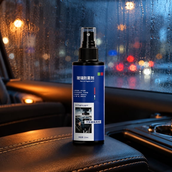 120ml Car Windshield Anti Fog De Icing Spray Rain Repellent Glass Coating Winter Frost Removal Anti Fog Hydrophobic Rearview Mirror Cleaner Driving Visibility Safety Protection Solution