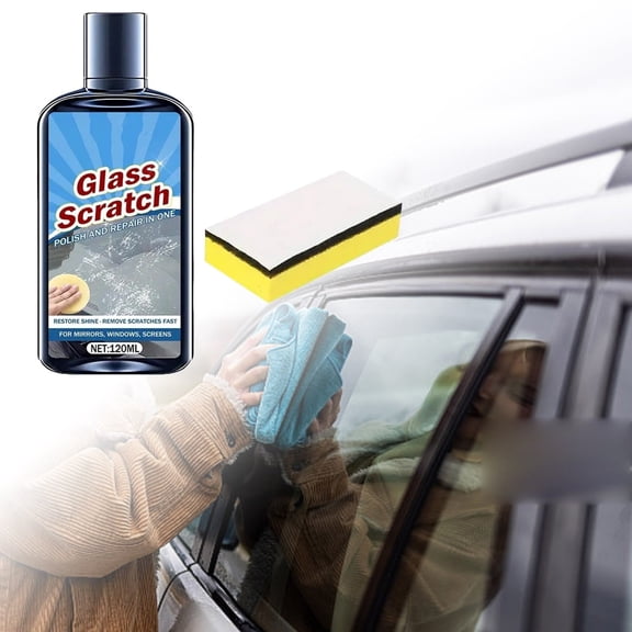 120ml Glass Scratch Paste for Car Care & Cleaning - Quickly Scratches and Mist Without Wax