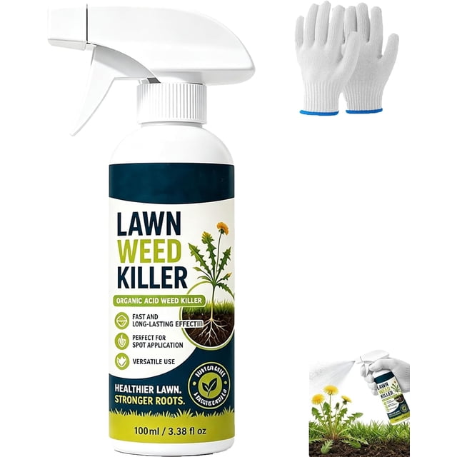 120ml Herbicide for Domestic Use,Lawn Weed Killer,Kineshine Lawn Weed ...