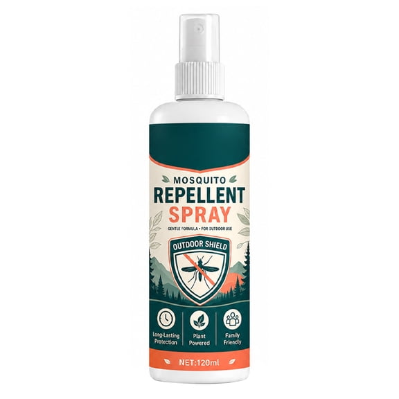 120ml Mosquito Insect Repellent Spray Plant Based Formula for Outdoor Use Long Lasting Protection Gentle Application Family Suitable