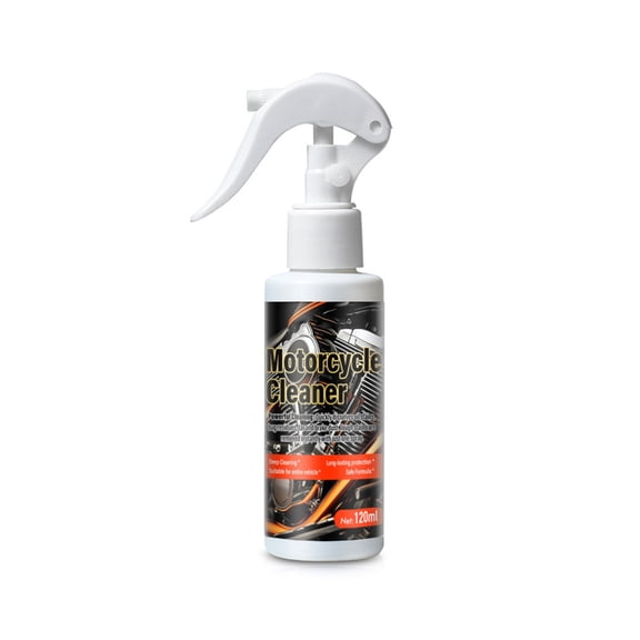 120ml Motorcycle Cleaner Spray, Portable All-in-One Degreaser for Chain, Wheels & Engine, Quick Drying Formula, Safe for O-Rings & Brake Components, Essential Moto Care Maintenance