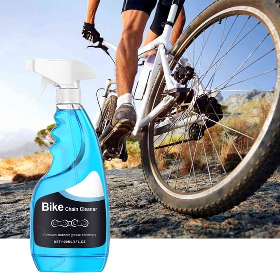 120ml Portable Bicycle Chain Cleaner Spray, Fast Drying Drivetrain Cleaning Solution, Rust Removal And Protective Maintenance Spray For Mountain And Road Bike Daily Upkeep