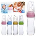 thumbnail image 1 of 120ml Silicone Baby Food Feeder Spoon, Cereal Supplement Bottle for Infants, 1 of 6