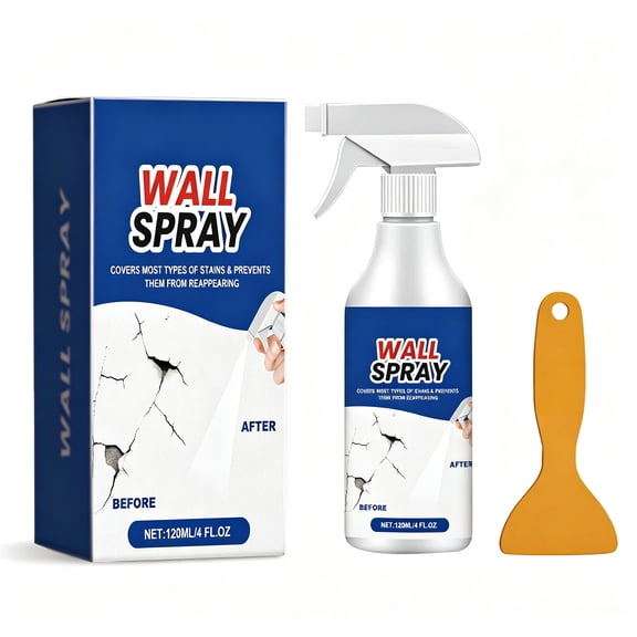 120ml Wall Repair Spray Paint White Wall Stain Cover Coating Quick Dry Touch Up Paint with Scraper Tool