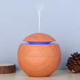 thumbnail image 1 of 120ml Wood Grain Humidifier, Mini USB Portable Humidifier with 7 Color LED Night Lights, Essential Oil Aroma Diffuser for Car Office Bedroom, 3.54x3.54 Inch, 1 of 6