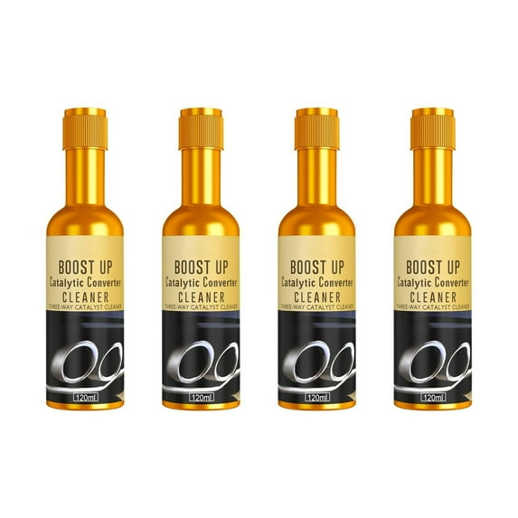 120mlx4Pcs Catalytic Converter Cleaner,Catalytic Converter Cleaner Kit,Auto Parts Engine,Exhaust System Pipe Carbon Removal Cleaner Treatment Additive Oil,Fuel System Treatment Oil Additive