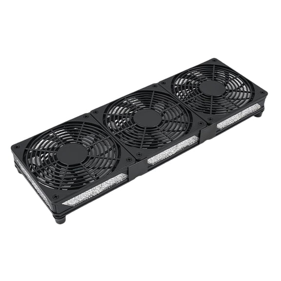 120mm 12V Cooling Fan Portable Cooling Fan with LED Light for Tablet TV Receiver Router Computer Cabinet Cooling