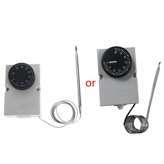 120mm/ 4.72" Probe Thermostat Controller Plastic Temperature AC220V 0-40 Easy Installation Fitting for Oven