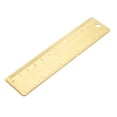 thumbnail image 1 of 120mm 4 Inch Brass Straight Rulers Drawing Measuring Ruler, 1 of 5