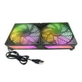 thumbnail image 1 of 120mm 5V Cooling Fan Portable Cooling Fan with LED Light for Tablet HDTV Receiver Router Computer Cabinet Cooling, 1 of 16