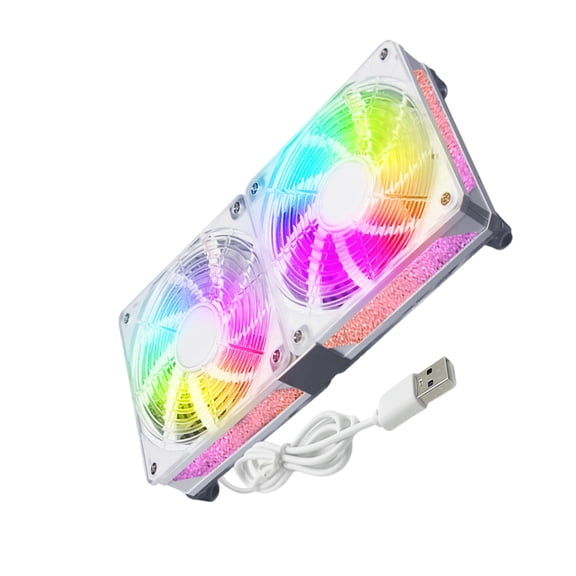 120mm 5V LED Light Cooling Fan LED Light Sync Temperature Control 12cm Quiet Case Fan for PC Chassis CPU Radiators