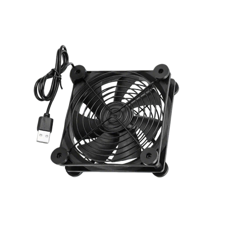 Router Rack Fan 120mm 5V USB Powereds Cooling Fan for Routers Rack Sound Video ...