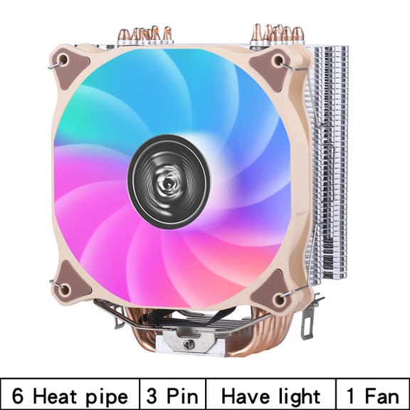 120mm 6 Copper TubeInstallation LGA2011 115xSeries Amd   PCAir-Cooled Silent Computer  Heat Dissipation Fan 3/4Pin Universal PWM