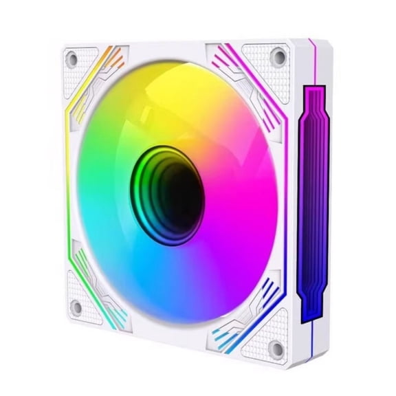 120mm Infinitys Mirror ARGB PC Fan, Efficient Cooling PWM Control 600 1500RPM for Gaming Rigs and CPUs
