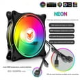 120mm RGB ARGB Fan Cooler PWM 4PIN 5V 3PIN Ventilator Hydraulic ...