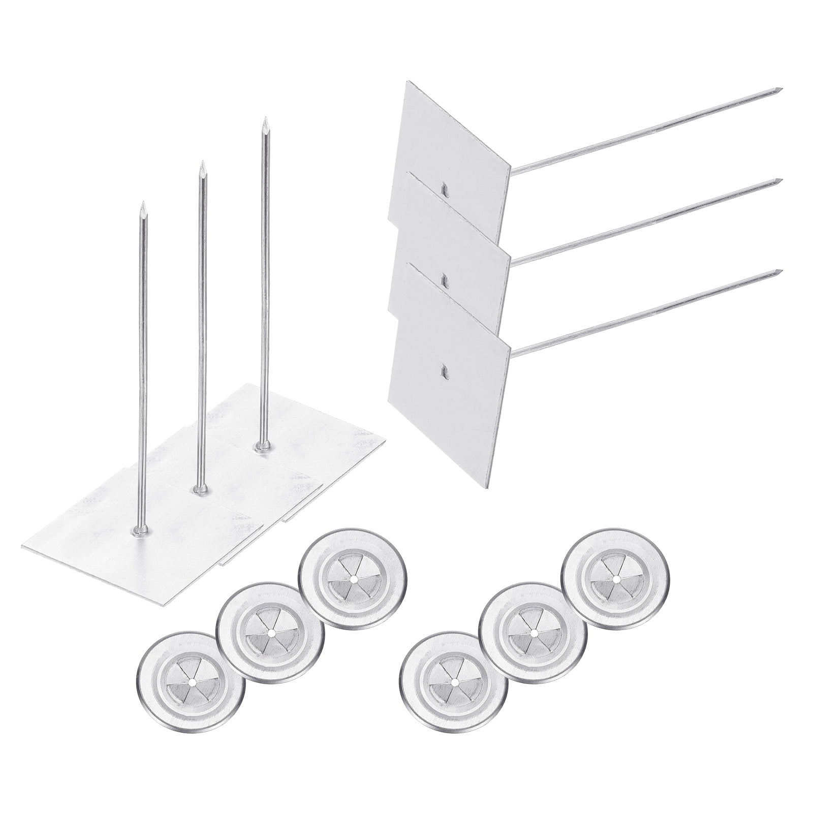Uxcell Self Stick Insulation Pins, Self Locking Washers for Foam Board 120mm