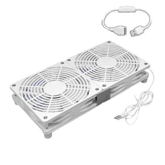 120mm USB Cooling Fan Quiet Cooling Case Fan with Switches Cable for Receiver