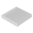 thumbnail image 1 of 120mm x 120mm x 20mm Aluminum Heatsink Cooler for CPU Power Amplifier PCB, High Power Cooling Radiator, White, 1 of 9
