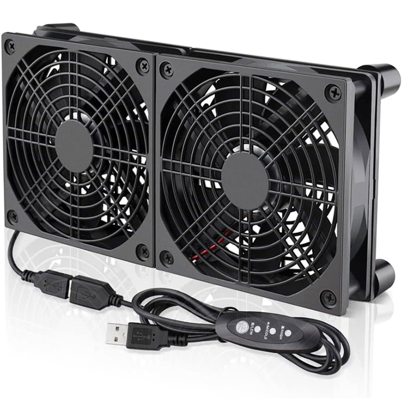 120mmx2 PC Ventilators 2400RPM PC Chassis Temperature Control Water ...