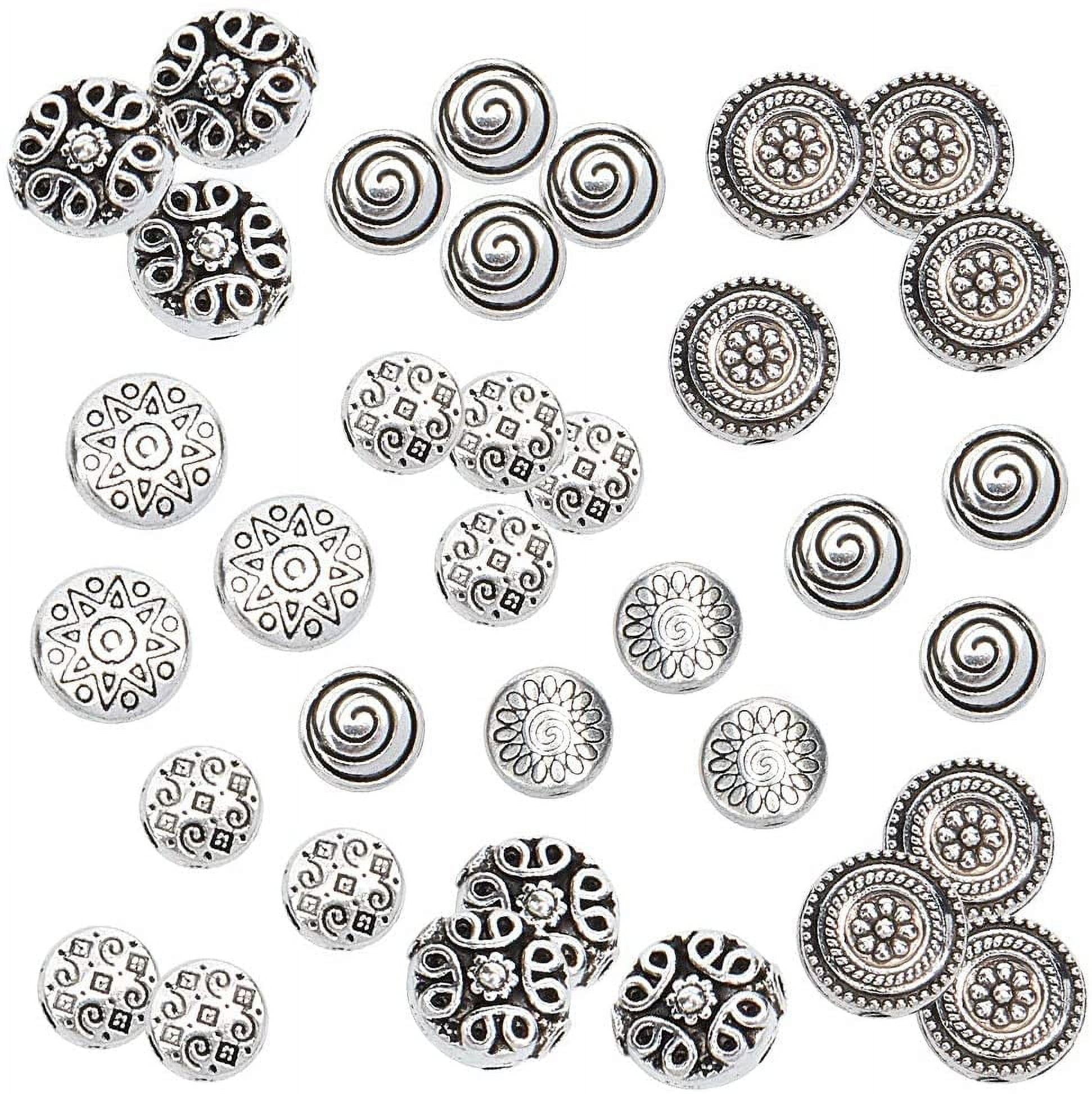 20 Large Hole Beads, Spacer Antique Silver Metal Zamak Jewelry Making  Supplies, Wholesale Zm403 As - Yahoo Shopping
