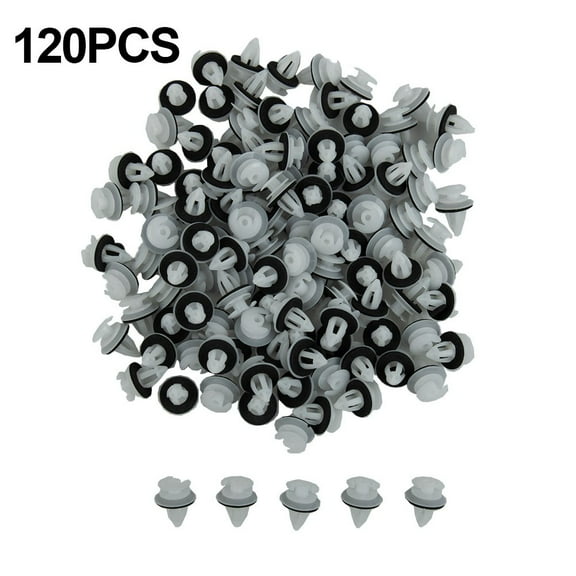 120pcs Car Door Panel Clips Fixing Fasteners For BMW E36 E38 E39 E46 M3 M5 Z3 White Plastic Car Clips Accessories