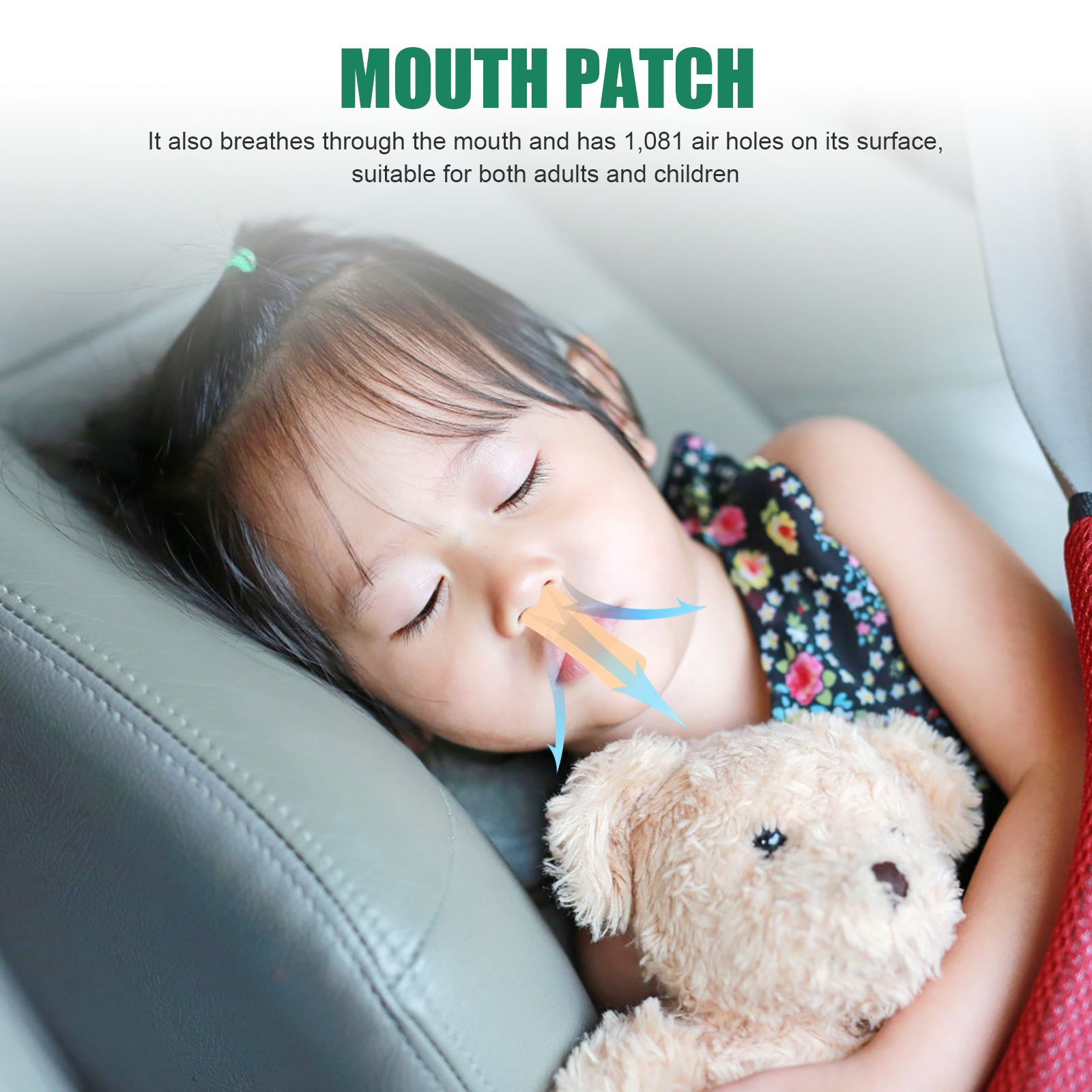 120pcs Children Nasal Strips Sleep Mouth Tapes Antisnoring Nasal