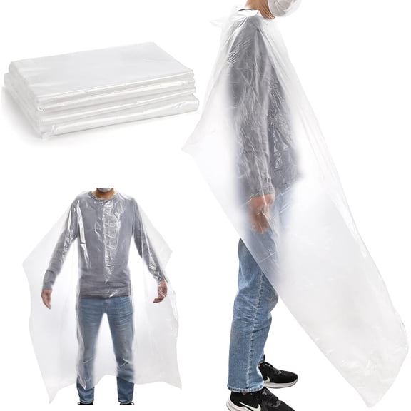 120pcs Disposable Capes Hair Salon, 63 x 51 In Hair Cutting Cape, Disposable Barber Cape, Waterproof Shampoo Capes