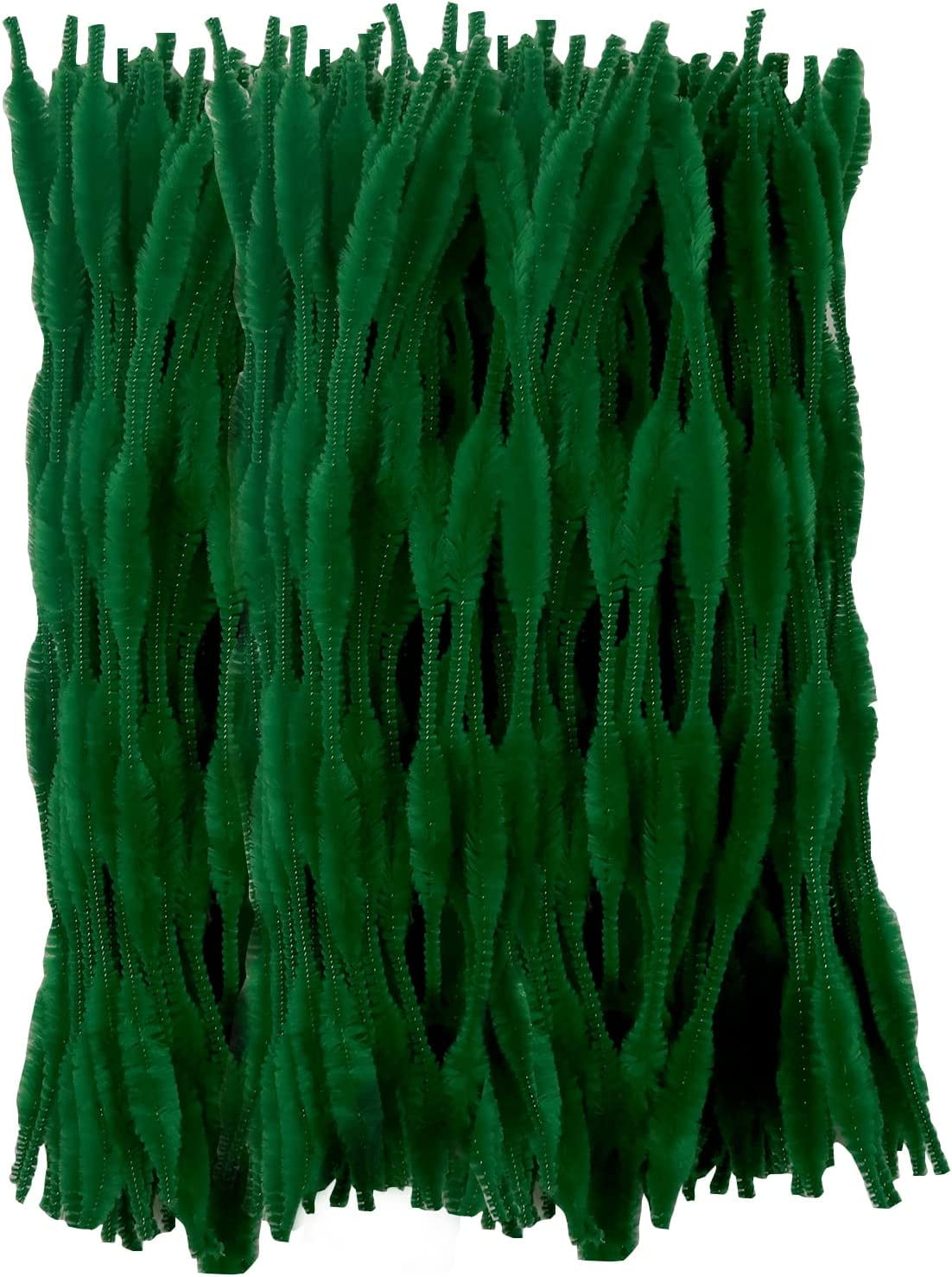 120pcs Green Pipe Cleaners Bump Pipe Cleaners Chenille Stems Craft