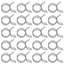 120pcs Hose Fasteners Double Wire Hose Clamp Fuel Line Hose Clamps Tube Spring Clips