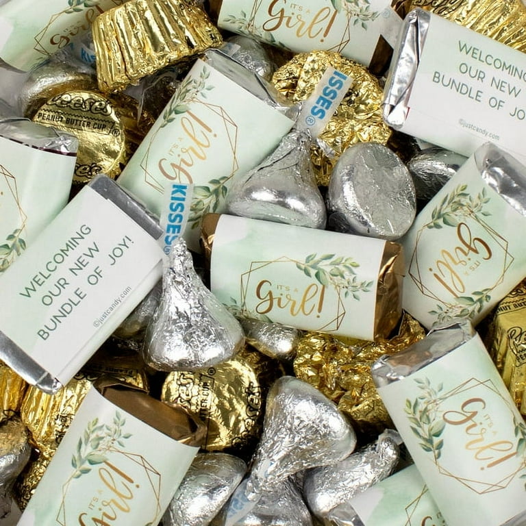 120pcs It's a Girl Baby Shower Candy Botanical Baby Girl