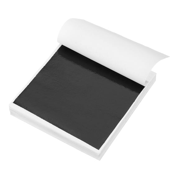 120pcs Leaf Sheets, 3.5" x 3.5" Metallic Foil Leaf Paper for DIY Crafts Black