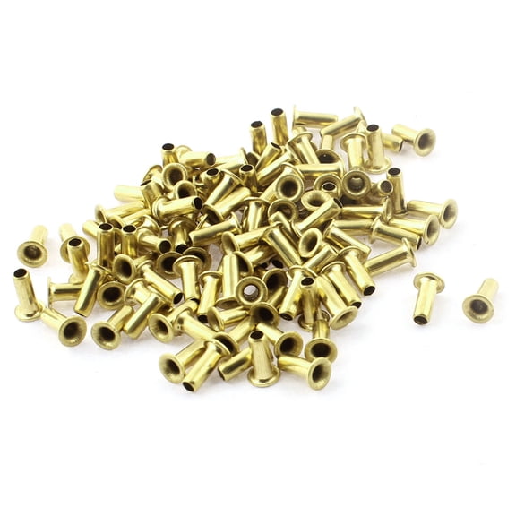 120pcs M3x8mm Copper Hollow Rivets Double-sided Circuit Board PCB Via Vias Nails