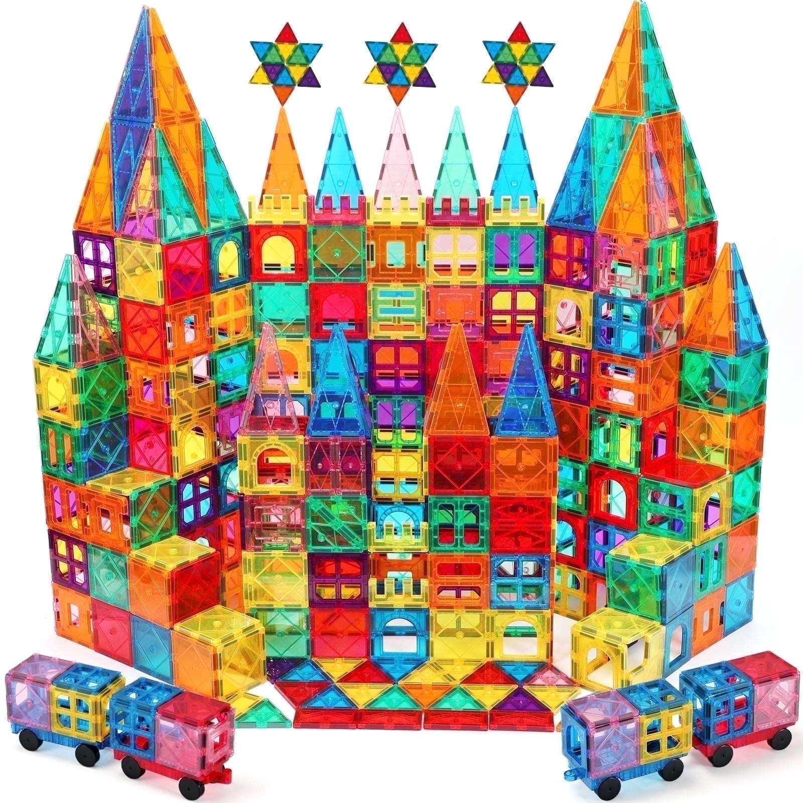 Walmart Black Friday Deals 2025 - FunMagic Magnetic Tiles for Kids, 120pcs Magnetic Building Blocks, STEM Learning Toys