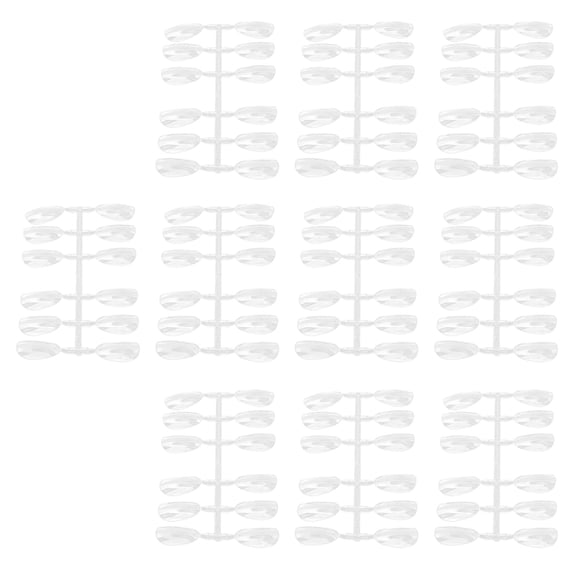120pcs Nail Swatch Sticks Transparent Nail Tips Art Display Chart for Nail Salon