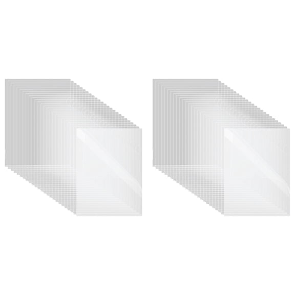 120pcs Plastic Clear File Folders L Shape Copy Security Project Folders Paper Sleeve Folders for A4 / Letter Size Paper