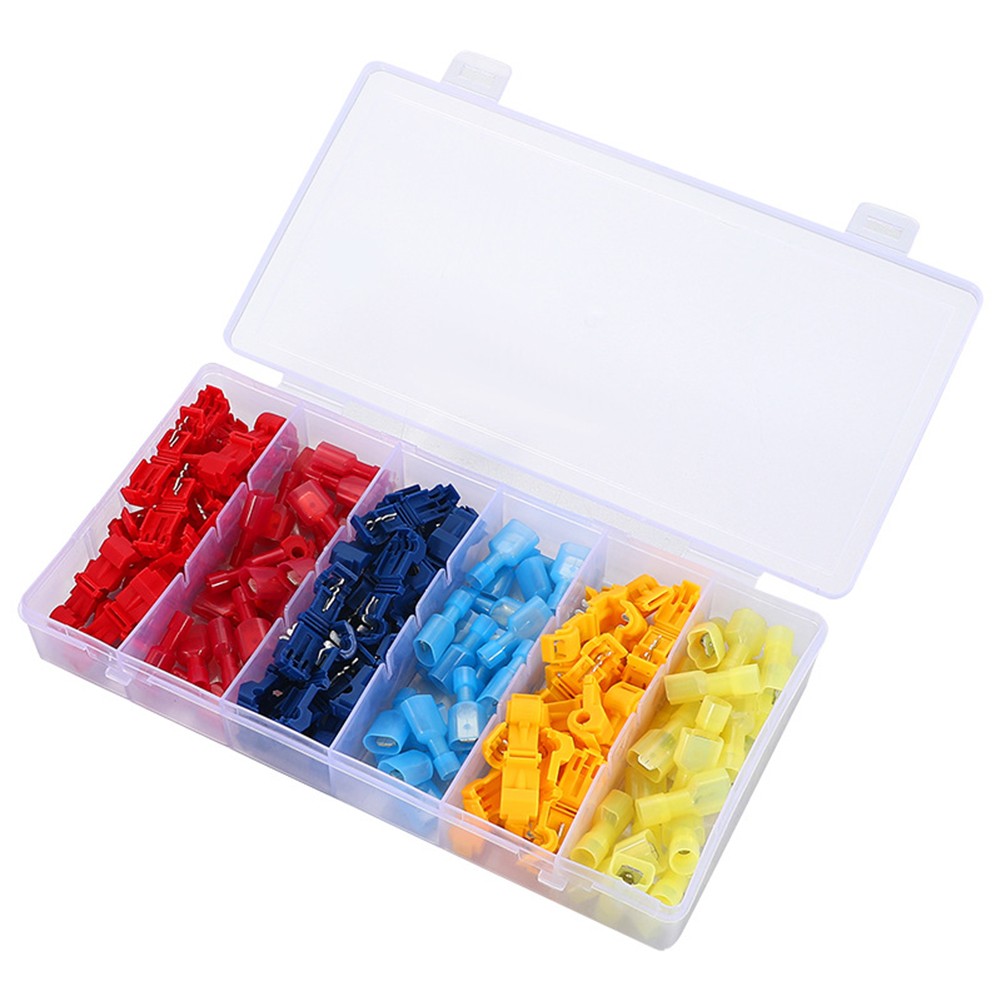 120pcs Quick Splice Lock Wire Terminals Connectors Electrical Crimp