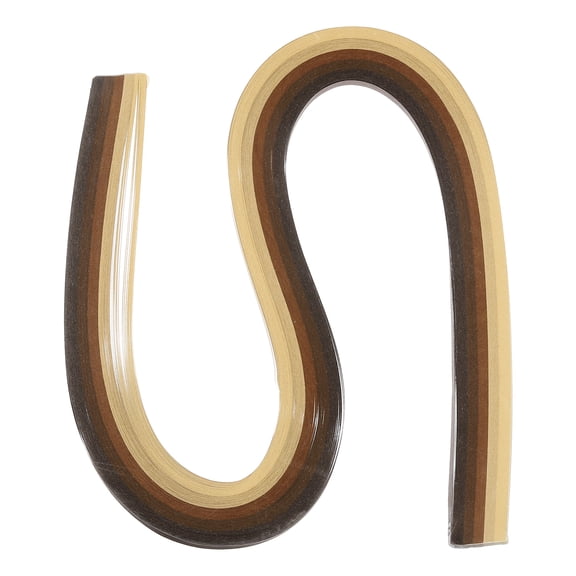 120pcs Quilling Strips Paper 10mm 21" Origami Paper Gradient Brown