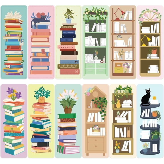 120pcs Reading List Bookmarks with Tassels, 2.56 x 7.09in Book Tracker Bookmarks, Double-Sided Bookshelf Bulk, Back-to-School Supplies, Gifts for Lovers, Women, Students, Teachers