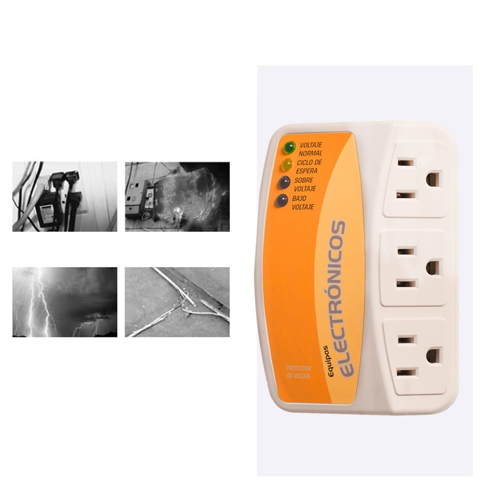 120v Voltage Protector Voltage Regulator Over-Voltage And Under-Voltage Socket Voltage Exceeds Automatically Cut Off Protection