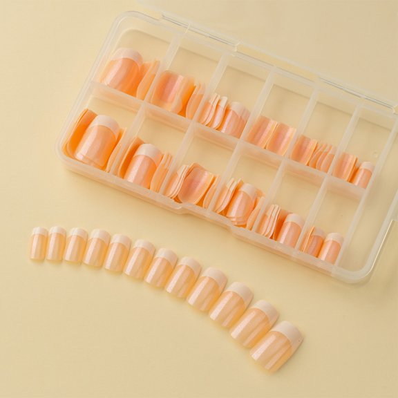 120x Coffin False Nails Press On Nails French Tip Nails Full Cover Stick on Nail