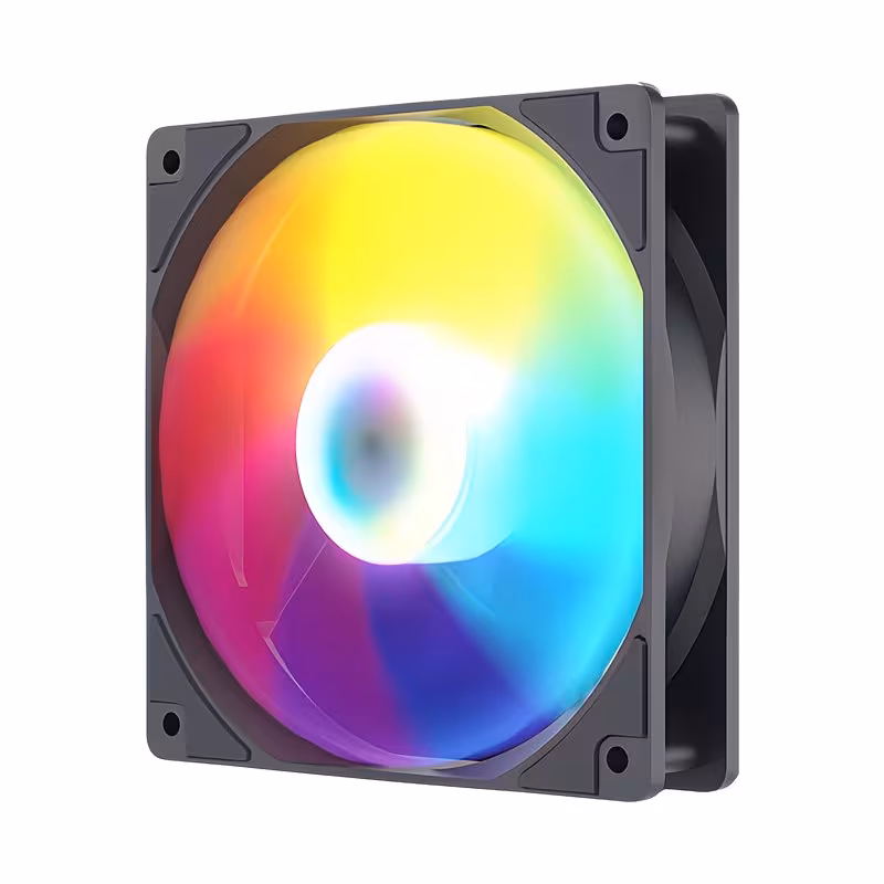 120x120x25mm 12V PC Cooler RGB Fans Silent Version High Airflow PC Fans, Hydraulic Bearing - Low Noise RGB Fans with 4 pin PSU Plug Computer Fans Air Cooling