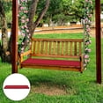 thumbnail image 1 of 120x42cm Outdoor / Indoor Waterproof Bench Seat Cushion, Garden & Patio Furniture, Removable Cover, Seat Cushions, Cushion - Red, 1 of 9