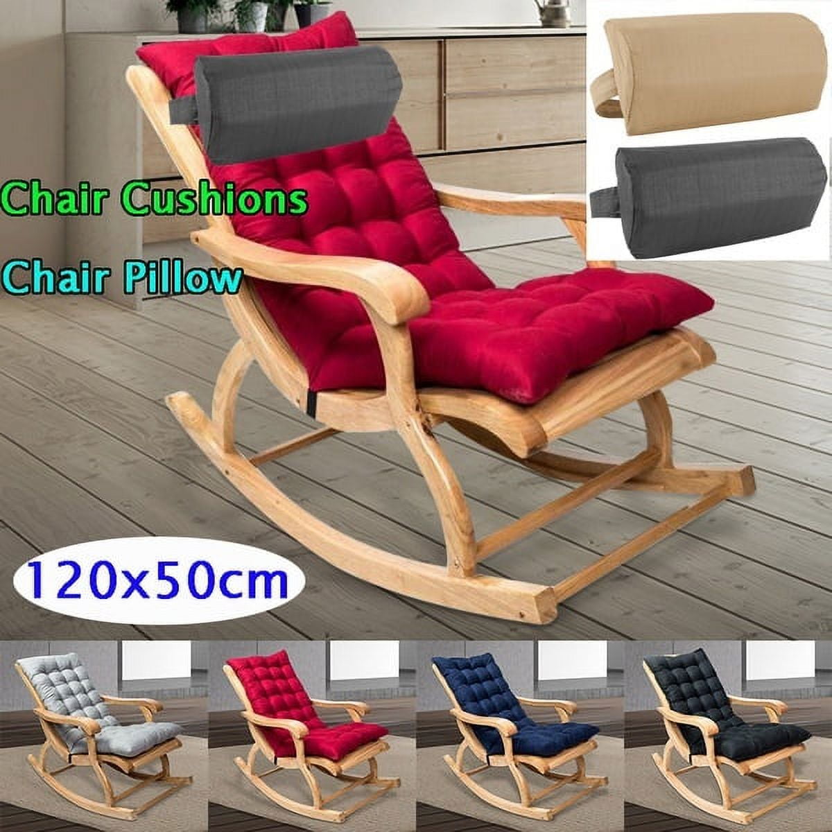 120x50cm Thickened Double-sided Sanding Chair Cushion Autumn and